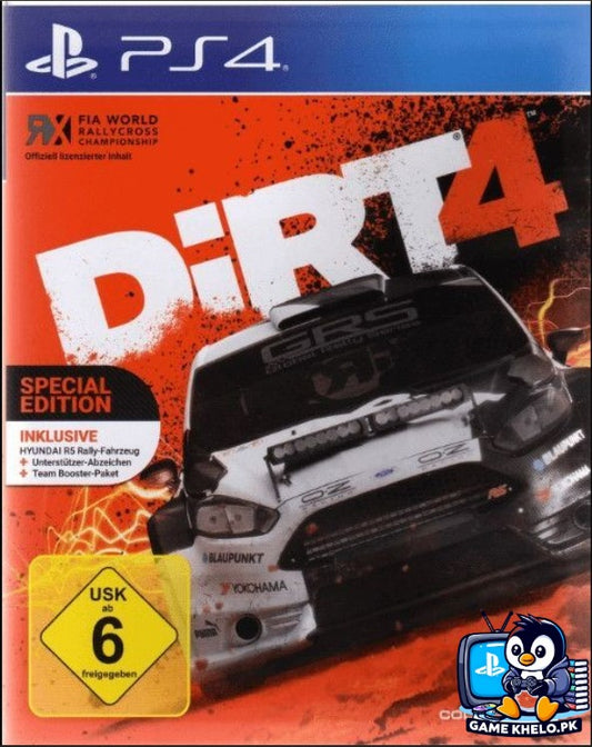 DiRT 4 PS4 game disc Used – Gamekhelo Pakistan