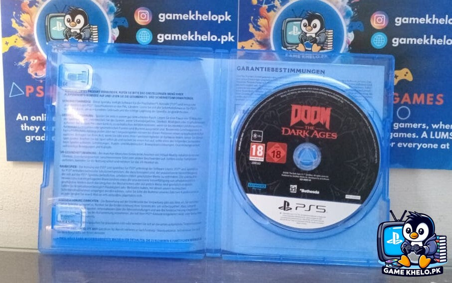 DOOM The Dark Ages PS5 original game disc - tested and verified
