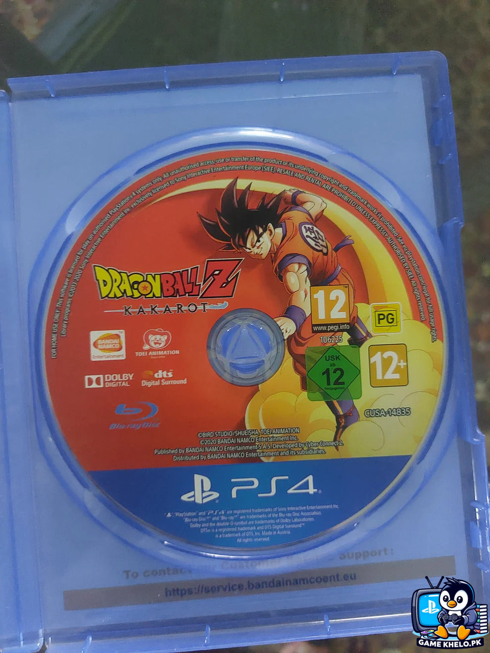 Dragon Ball Z Kakarot PS4 original game disc - tested and verified
