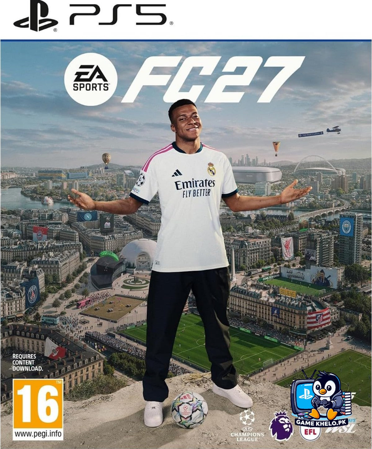 Brand new sealed EA Sports FC 27 PS5 game case on GameKhelo Pakistan