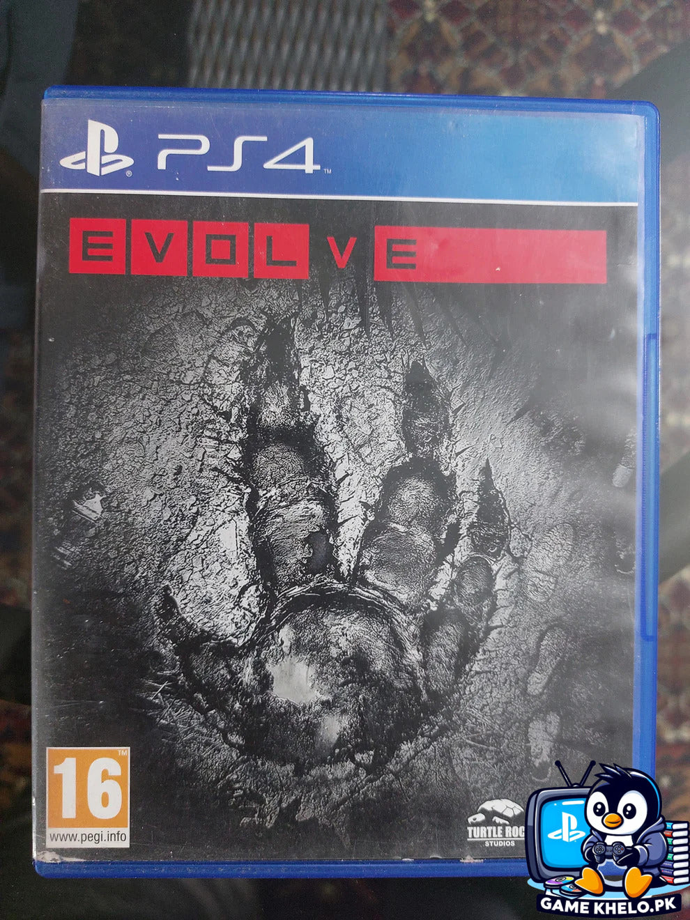 Evolve PS4 Front Cover - Game Khelo Islamabad