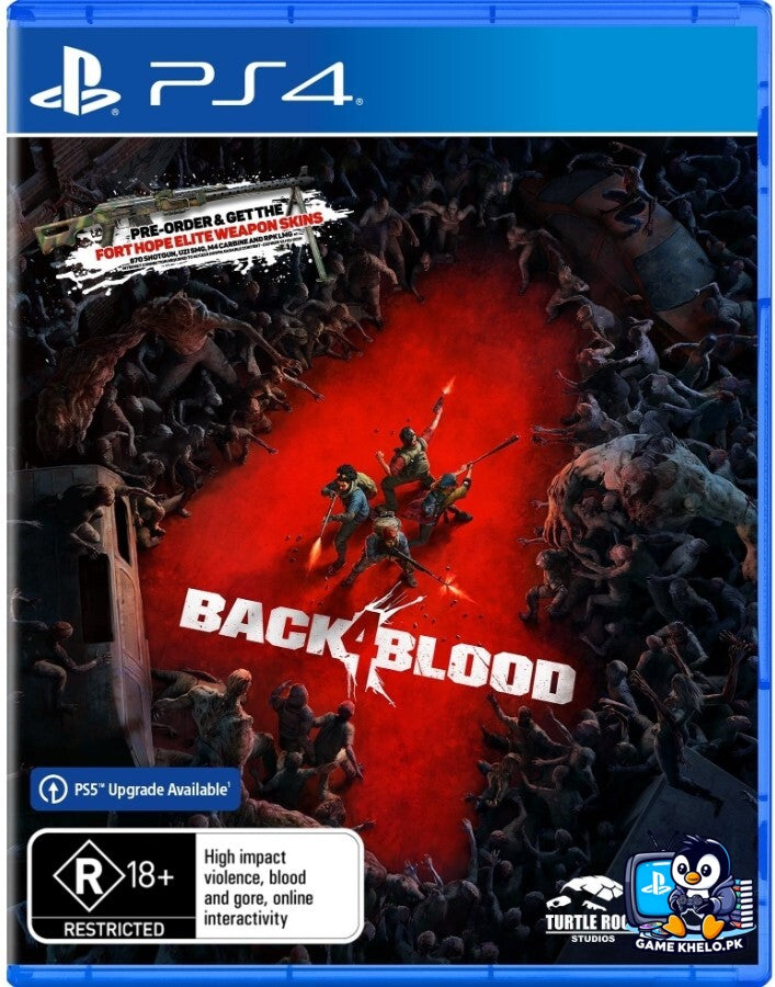 "Back 4 Blood PS4 game disc and case - Used PlayStation game available at GameKhelo Islamabad Pakistan"