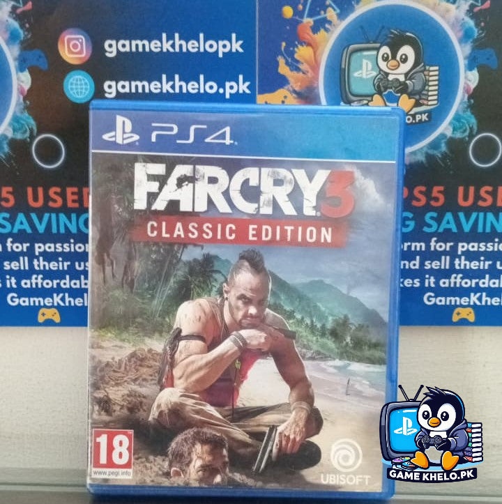 Far Cry 3 Classic Edition PS4 Cover Front - Game Khelo Islamabad