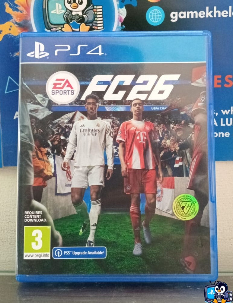 FC 26 PS4 used game disc front cover – available at Gamekhelo Pakistan
