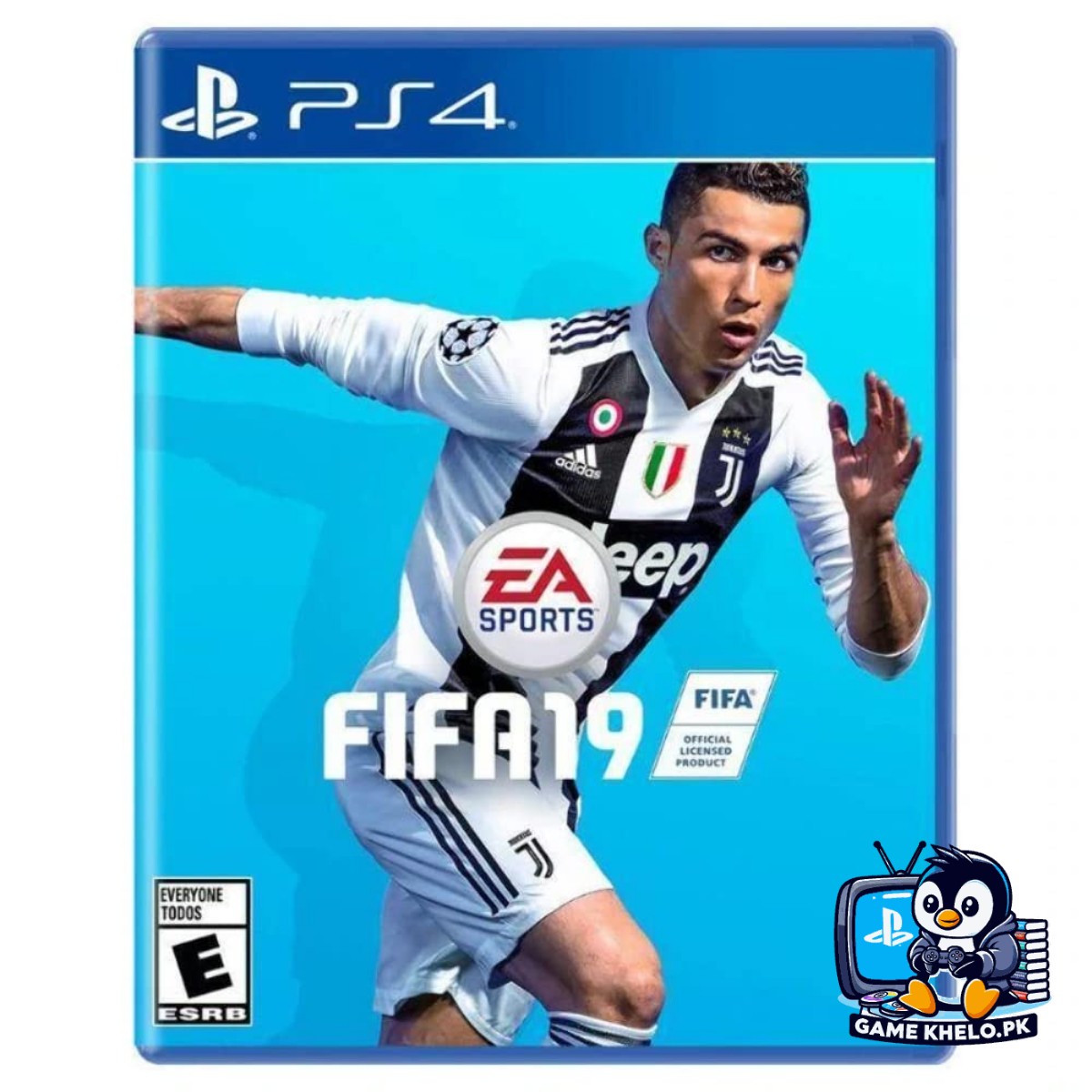 Pre-owned FIFA 19 PS4 game case on GameKhelo Pakistan