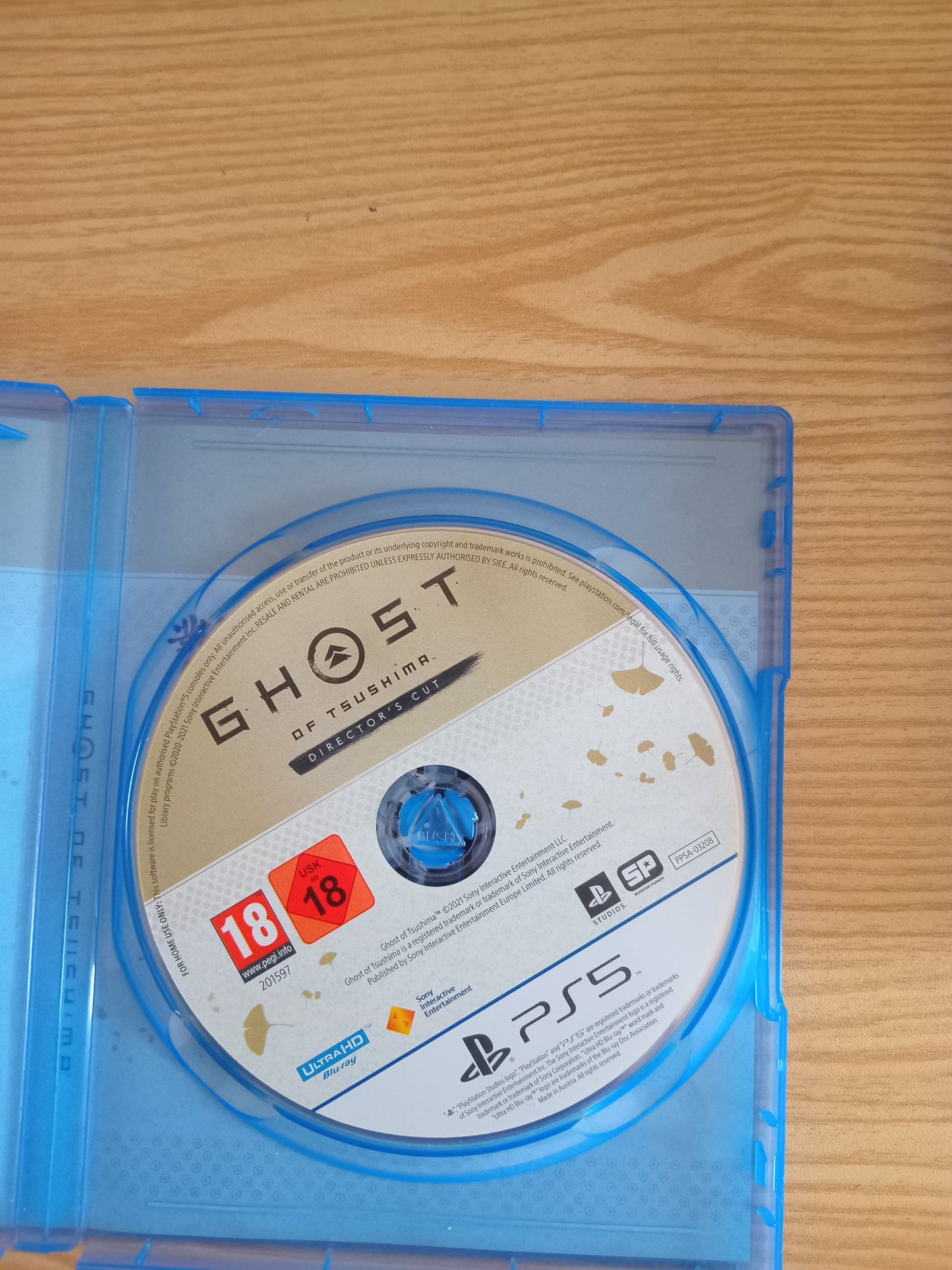 Ghost of Tsushima Director's Cut PS5 game back cover with game details