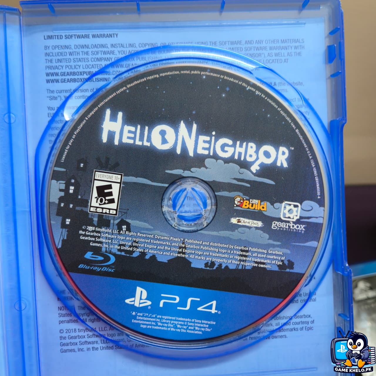 "Hello Neighbor PS4 Used PlayStation game available at GameKhelo Islamabad Pakistan"5