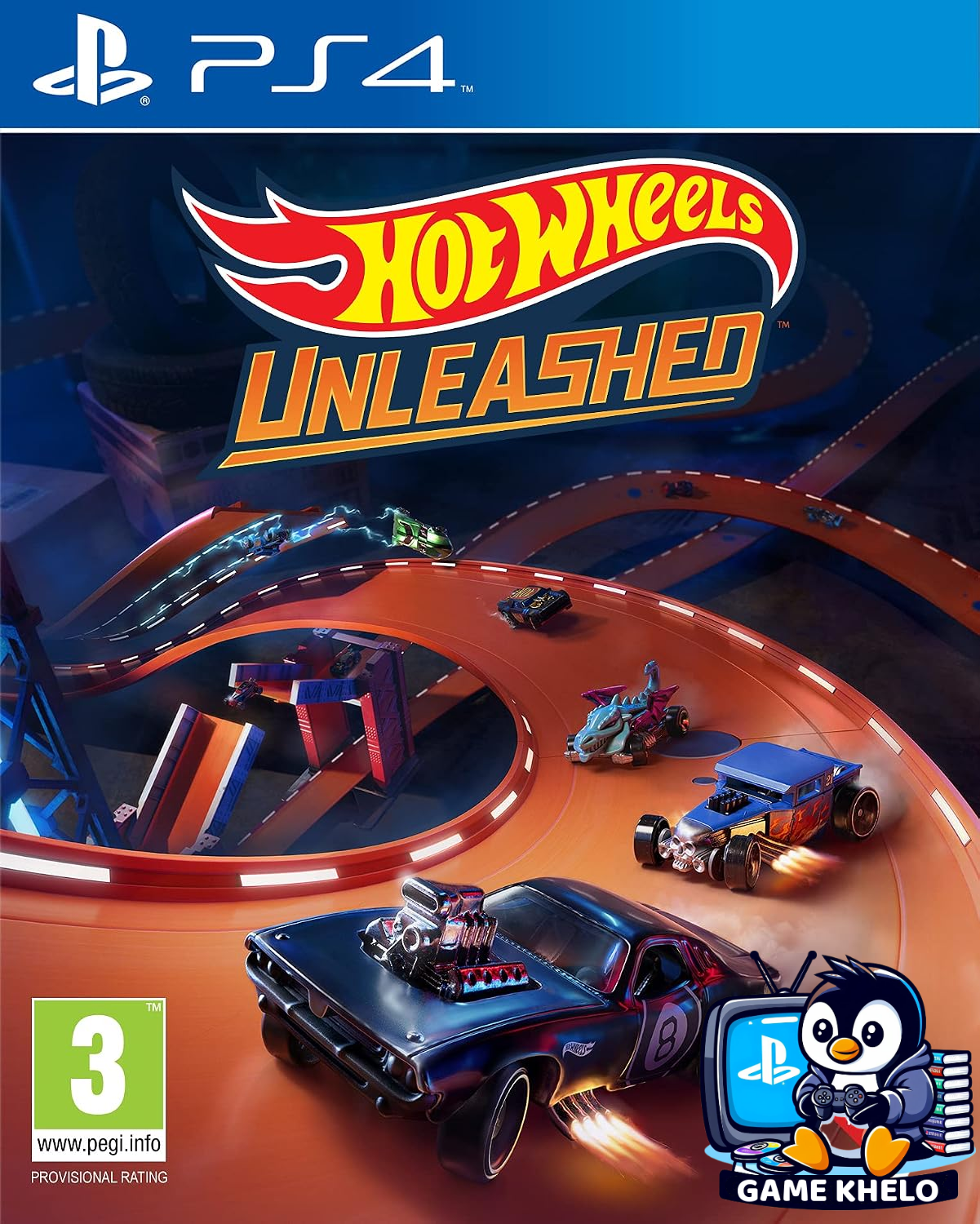 Pre-owned Hot Wheels Unleashed PS4 game case on GameKhelo Pakistan