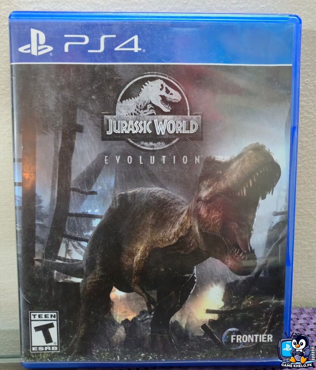 "Jurassic World Evolution PS4 Used PlayStation game available at GameKhelo Islamabad Pakistan"3