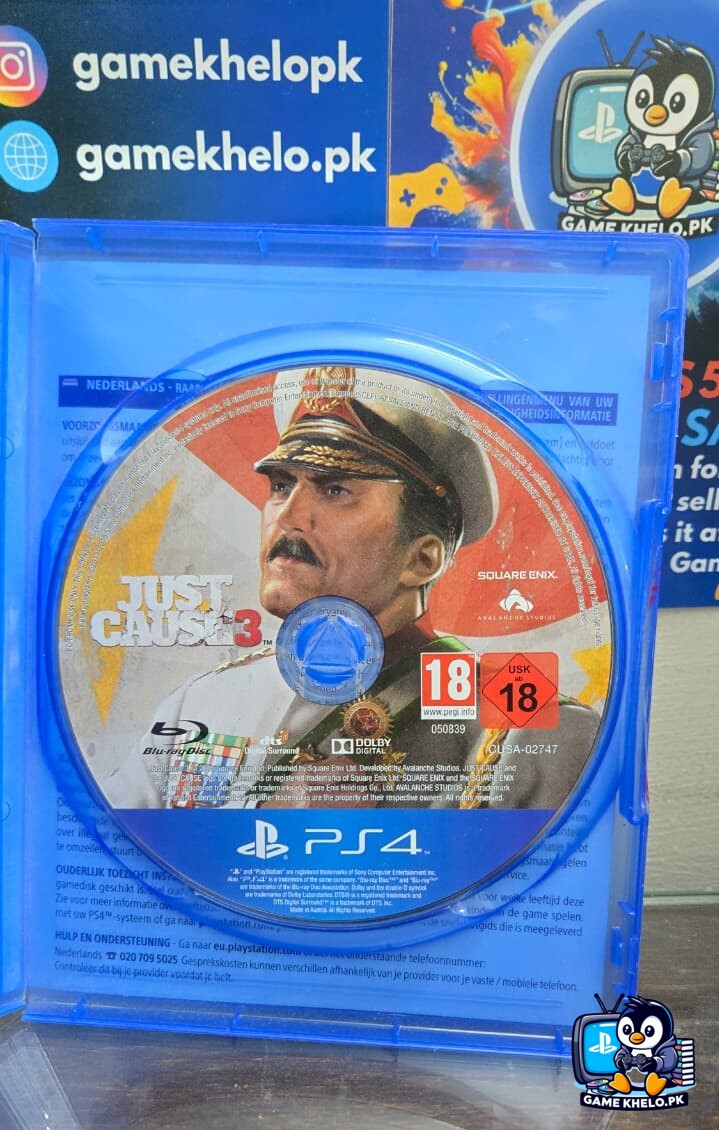Just Cause 3 PS4 game disc pre-owned