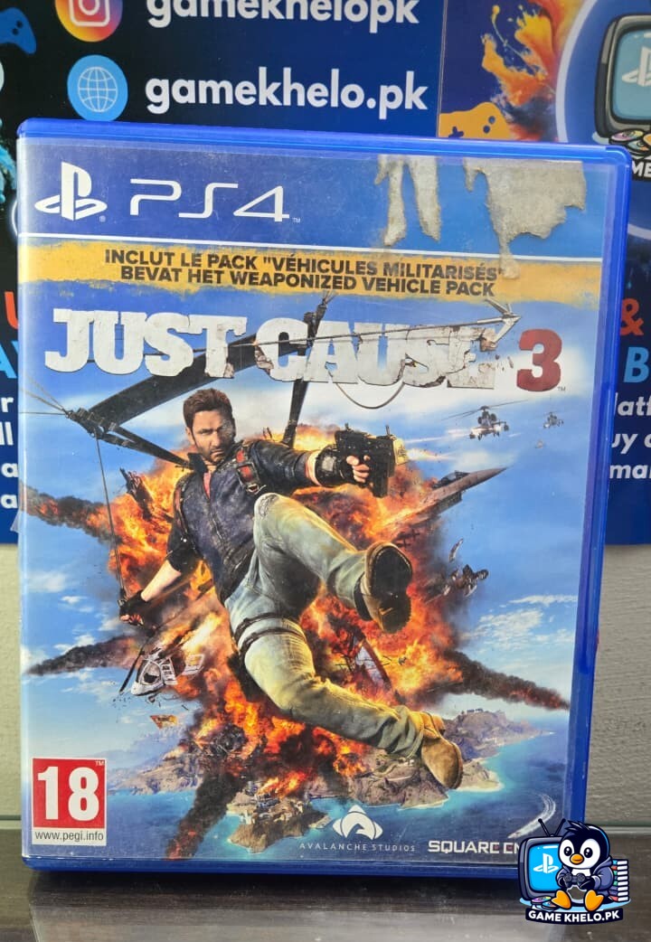 Just Cause 3 PS4 used game front cover