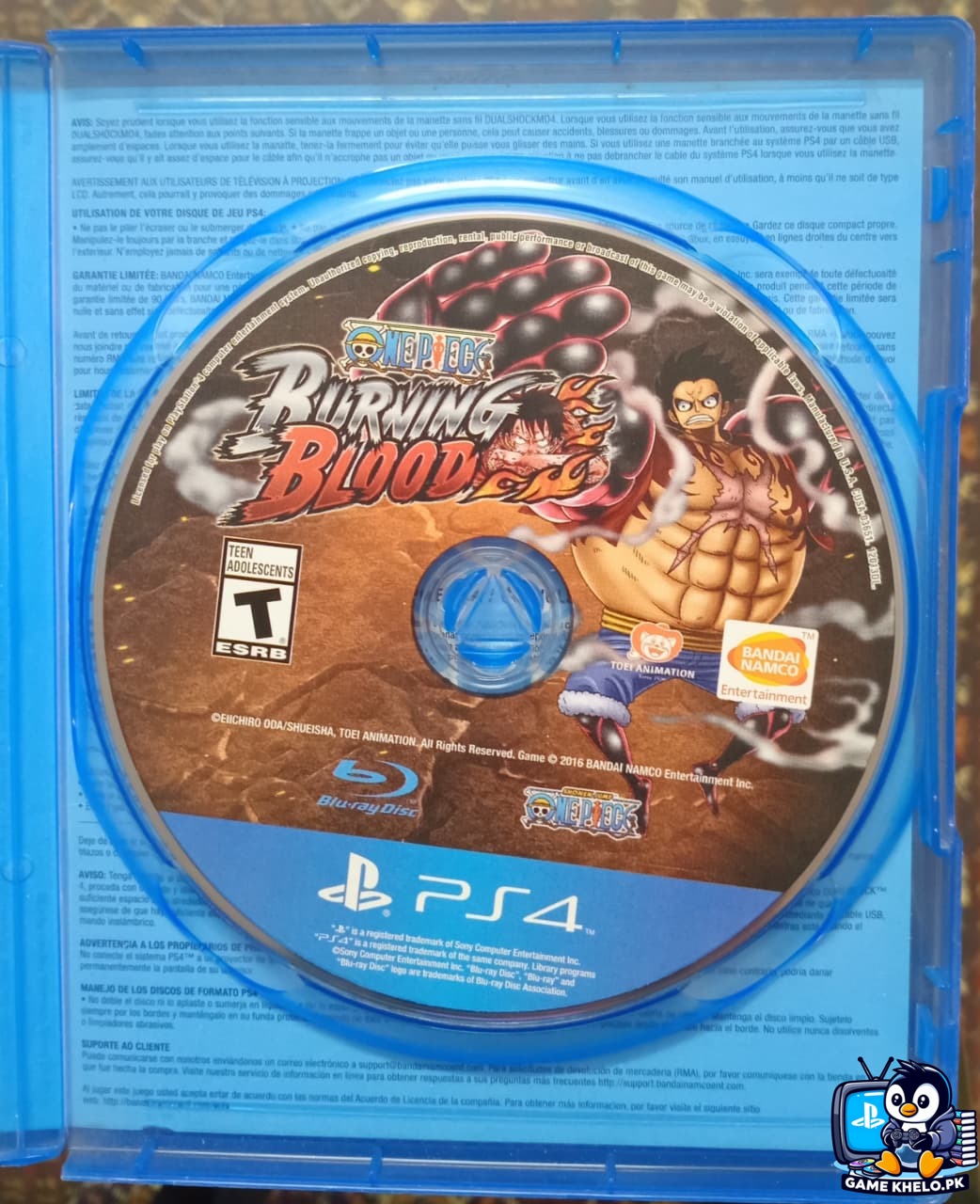 "One-Piece Burning Blood PS4 Used PlayStation game available at GameKhelo Islamabad Pakistan"5