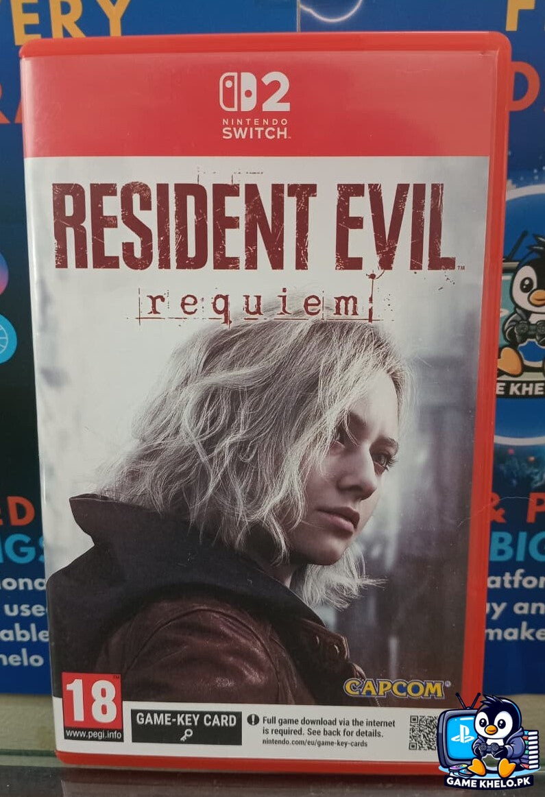 Resident Evil Requiem Nintendo Switch 2 case front cover art Grace Ashcroft