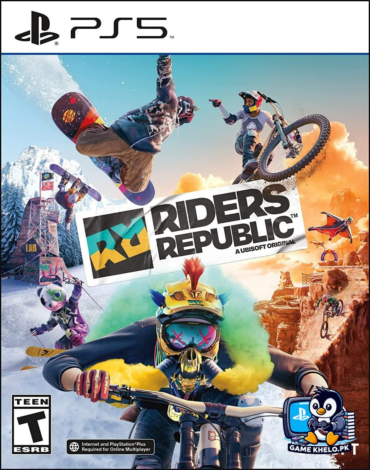 Pre-owned Riders Republic PS5 game case on GameKhelo Pakistan
