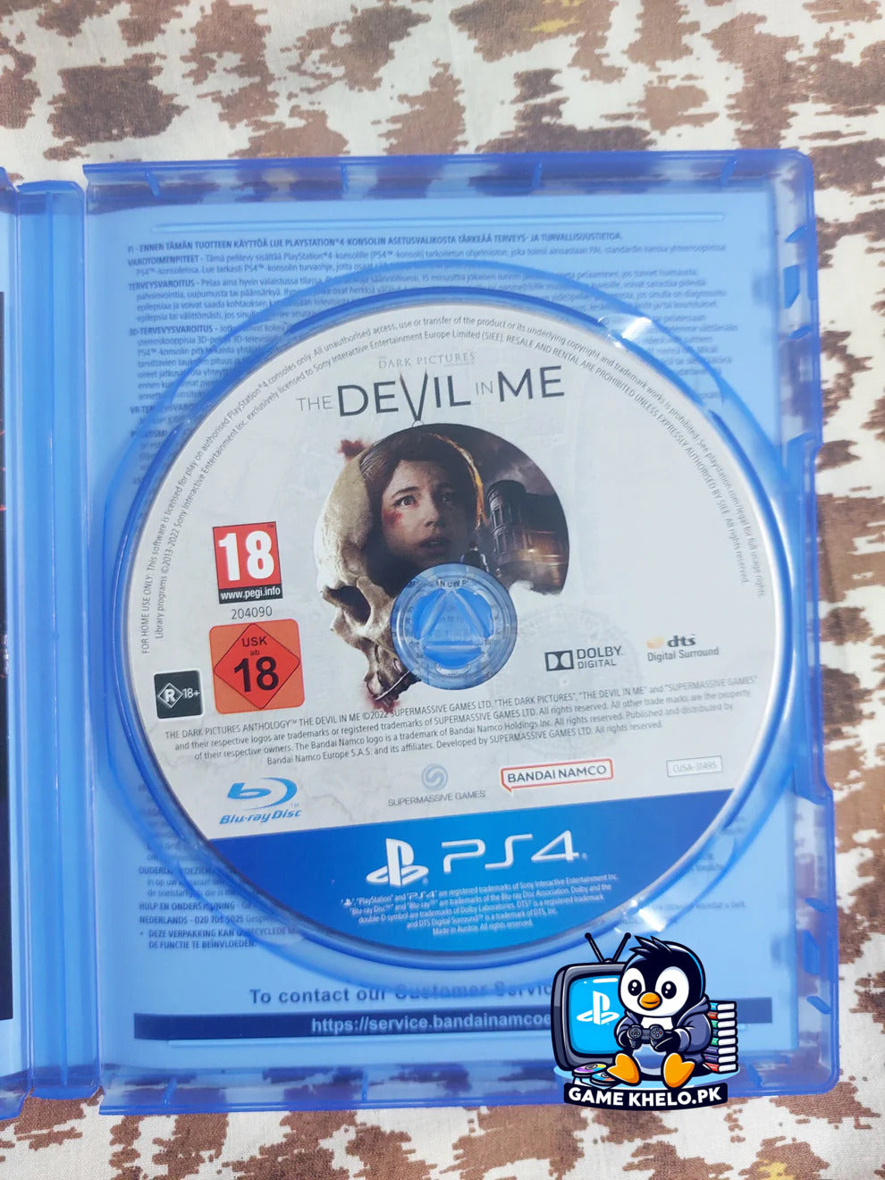The Devil in Me PS4 Disc Closeup - Game Khelo