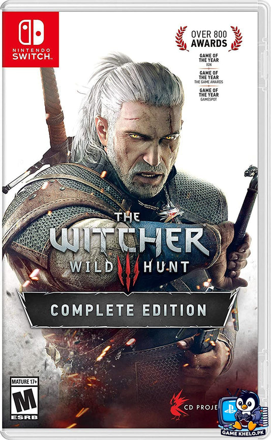 The Witcher 3 Wild Hunt Complete Edition Nintendo Switch cartridge – used – Gamekhelo Pakistan