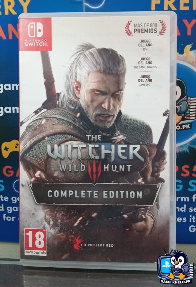 The Witcher 3 Wild Hunt Complete Edition Switch game in case – used – buy in Pakistan