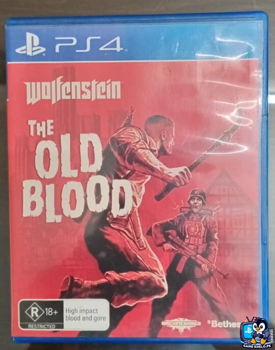 Wolfenstein The Old Blood PS4 Used PlayStation game available at GameKhelo Islamabad Pakistan"5