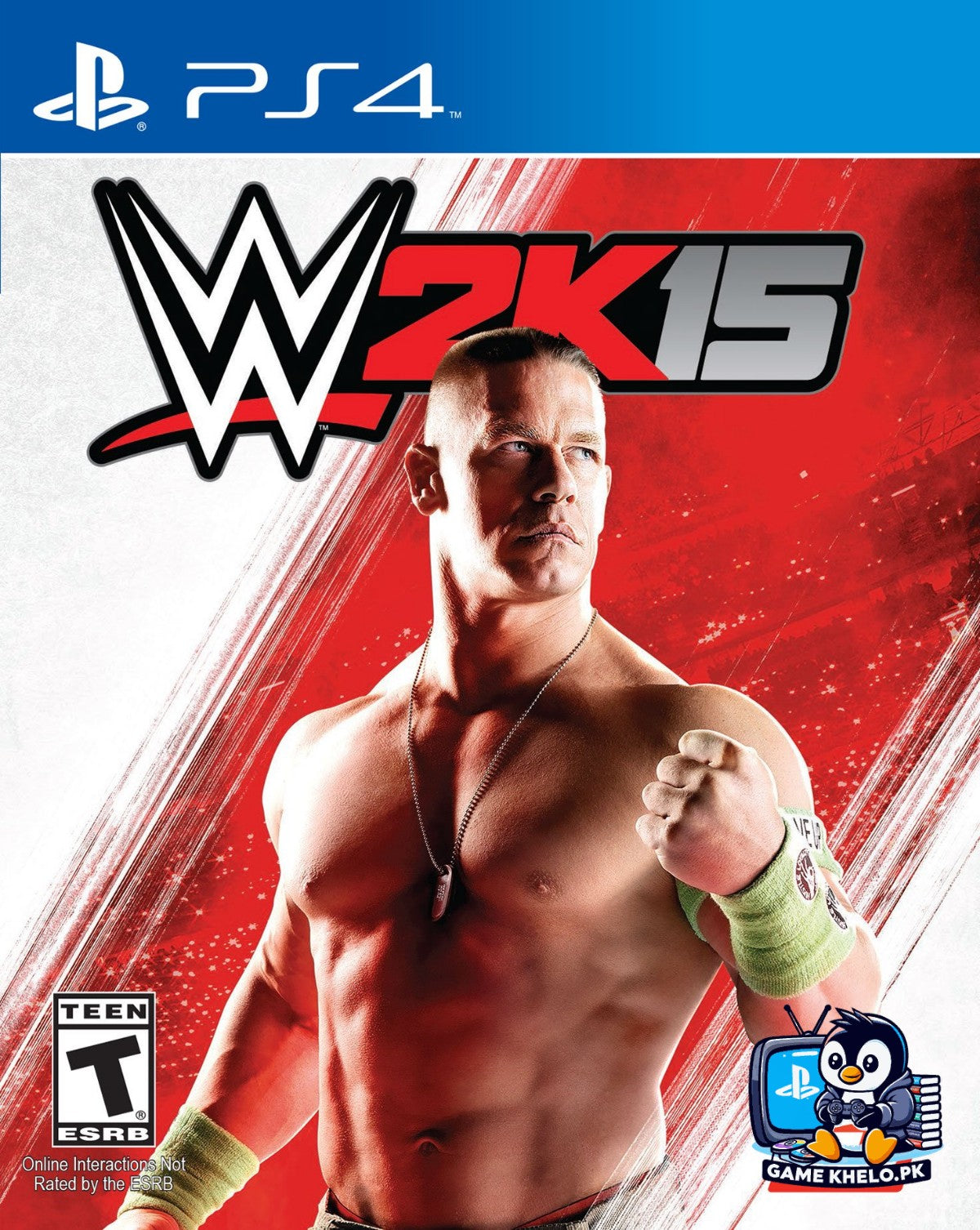 Pre-owned WWE 2K15 PS4 game case on GameKhelo Pakistan