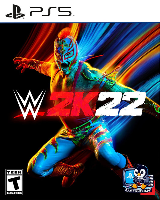 Pre-owned WWE 2K22 PS5 game case on GameKhelo Pakistan
