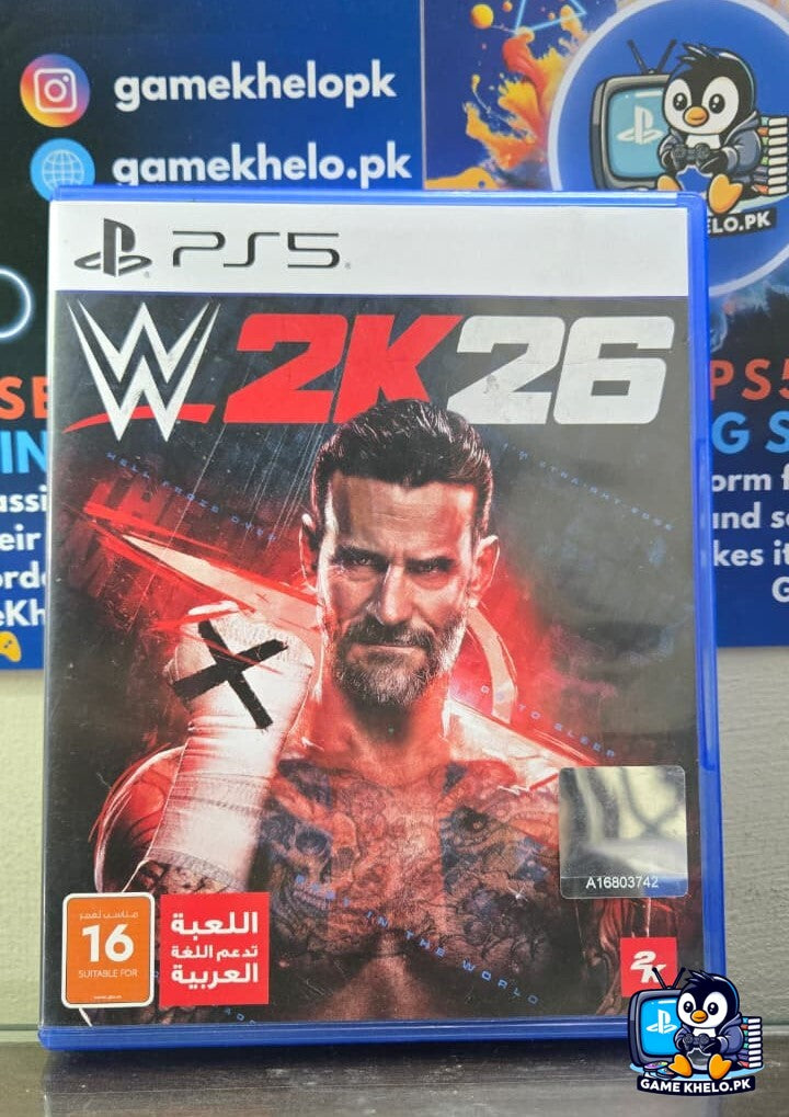 WWE 2K26 PS5 game front cover — buy used at Gamekhelo Pakistan